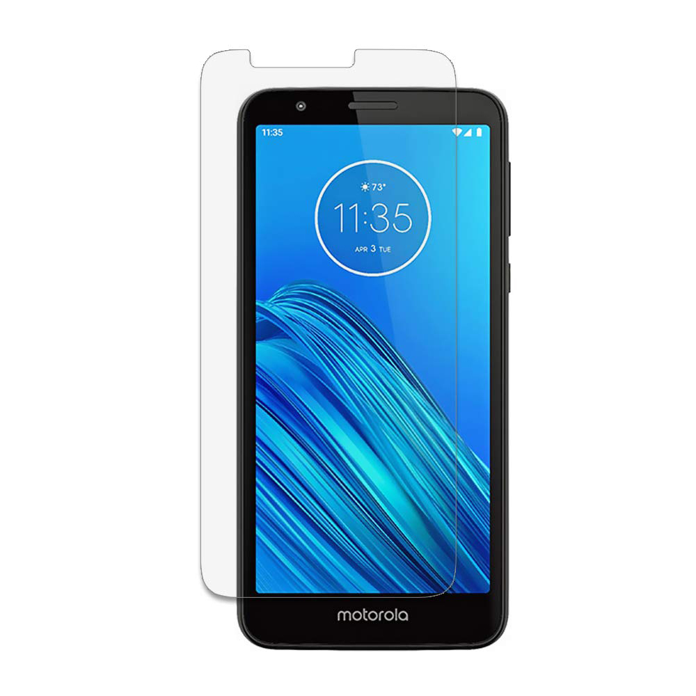 Motorola Moto E6 Clear Tempered Glass Screen Protector (Clear)